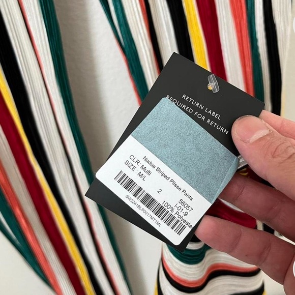 ❤️NEW STORETS MADUA Striped Plisse Pant ❤️ - Picture 4 of 6
